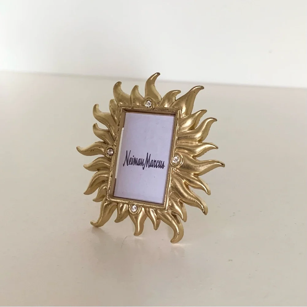 New Jay Strongwater gold crystal frame